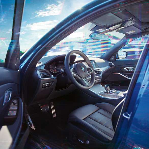 BMW Serie 3, interior Detalle de la zona del conductor en el interior del BMW Serie 3.