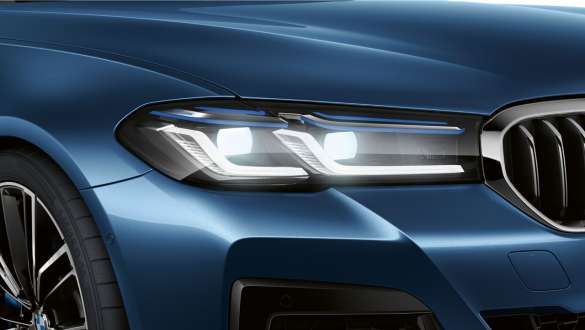 Luz láser BMW BMW Serie 5 G30 Luz láser BMW BMW Serie 5 G30 Renovación 2020 Phytonic Blue, primer plano, frontal
