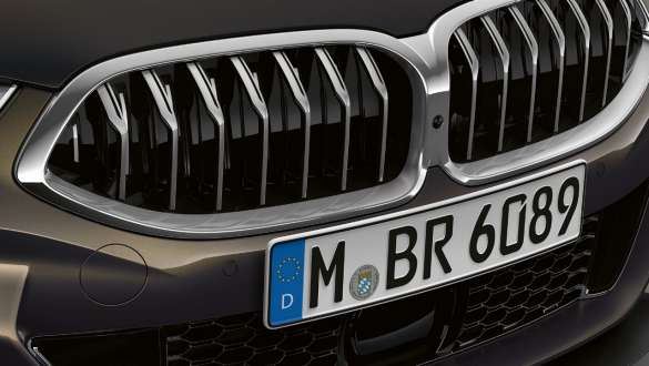 BMW M850i xDrive, Dravitgrau metalizado, frontal, parrilla Active Air Stream. BMW M850i xDrive, Dravitgrau metalizado, frontal, parrilla Active Air Stream.