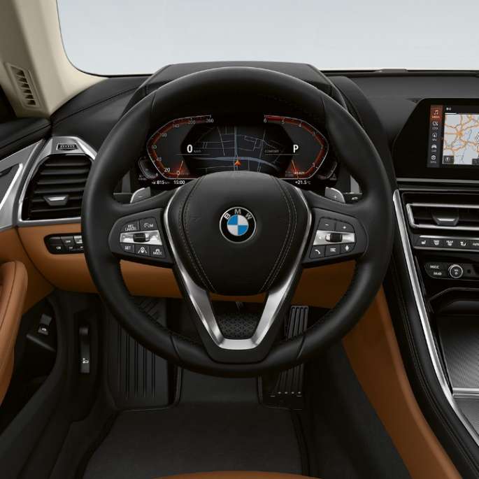 Molduras interiores Aluminium Mesheffect oscuro BMW Serie 8 Coupé, puesto de conducción, molduras interiores Aluminium Mesheffect oscuro.