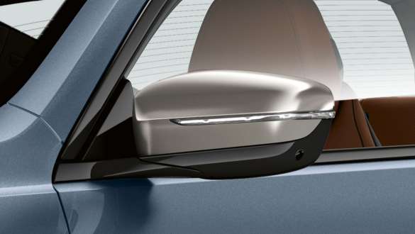 Cubiertas de retrovisores. BMW Serie 8 Coupé, Ceriumgrau galvanizado, cubiertas de retrovisores.
