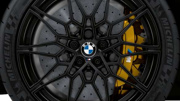 Frenos M de cerámica y carbono BMW M3 Berlina G80 2020 BMW M3 Berlina G80 2020 Frenos M de cerámica y carbono Primer plano