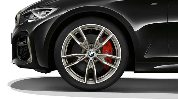 Llantas de aleación ligera M de 19 pulgadas estilo 792 M en bicolor BMW M340i xDrive Berlina G20 2020 BMW M340i xDrive Berlina G20 2020 Llantas de aleación ligera M de 19 pulgadas estilo 792 M en bicolor Primer plano de rueda