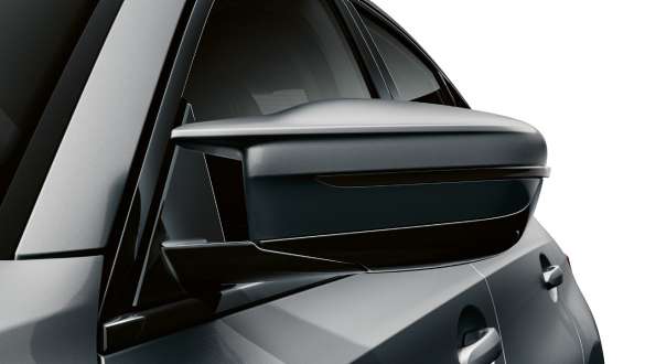 Espejos retrovisores exteriores M BMW M340i xDrive Berlina G20 BMW M340i xDrive Berlina G20 BMW Individual Frozen Pure Grey metalizado, espejos retrovisores exteriores M en negro brillo