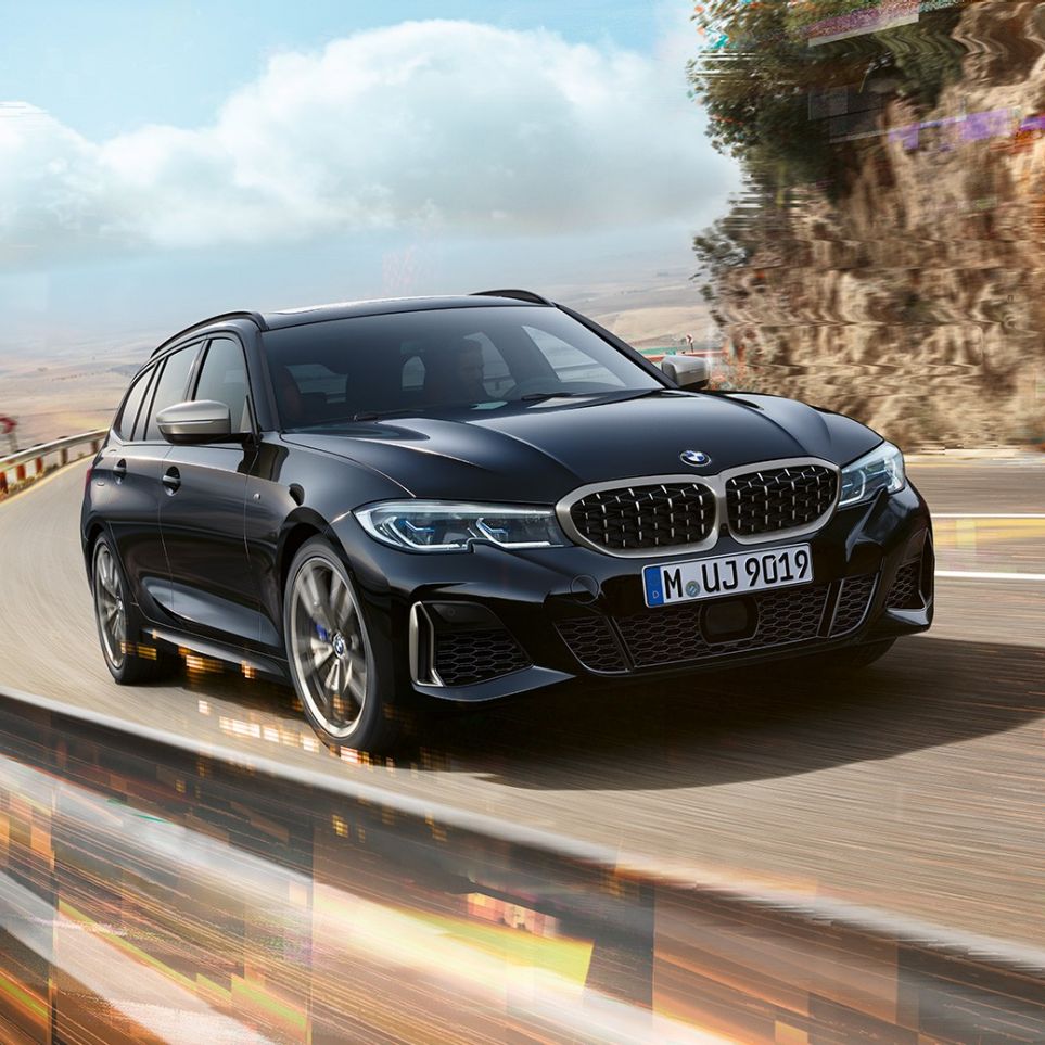 Diseño de la parrilla delantera y tomas de aire. BMW M340i xDrive Touring, diseño de la parrilla delantera y tomas de aire.