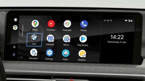 Integración del smartphone Gama BMW X4 M F98 G02 LCI Renovación 2021 Gama BMW X4 M F98 G02 LCI Renovación 2021 Integración del smartphone Display de control