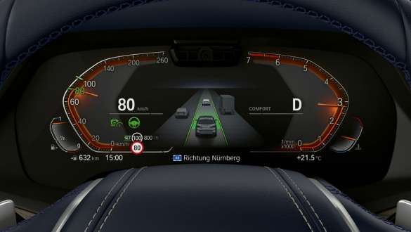 BMW X7 M con Driving Assistant Professional BMW X7 M, Driving Assistant Professional: Detalle del panel del conductor, G07