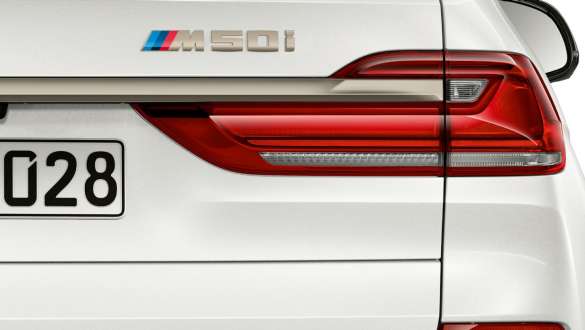 BMW X7 M50i, motor BMW X7 M50i, motor, G07, anagrama del modelo en la zaga