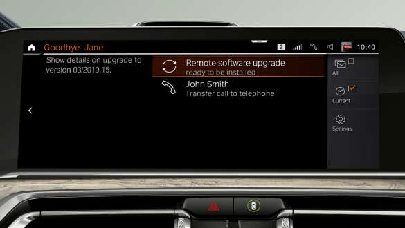 BMW X7 M con Remote Software Upgrade G07 2019 BMW X7 M con Remote Software Upgrade G07 2019 display de control