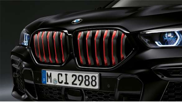Parrilla doble BMW con varillas en Chili Red BMW X6 Edition Black Vermilion G06 2021 Parrilla doble BMW con varillas en Chili Red BMW X6 Edition Black Vermilion G06 2021