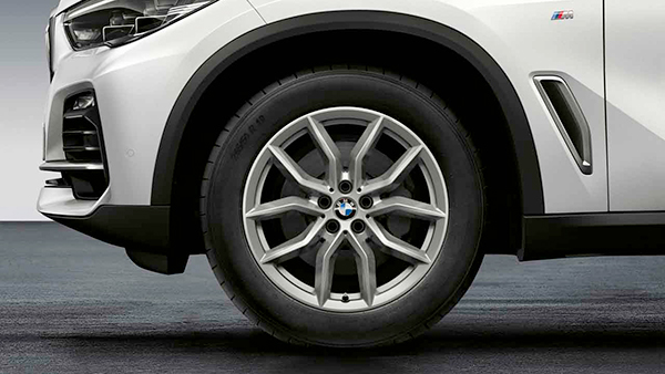 Llanta aleación ligera BMW de 19 pulgadas con radios en V estilo Reflexsilber