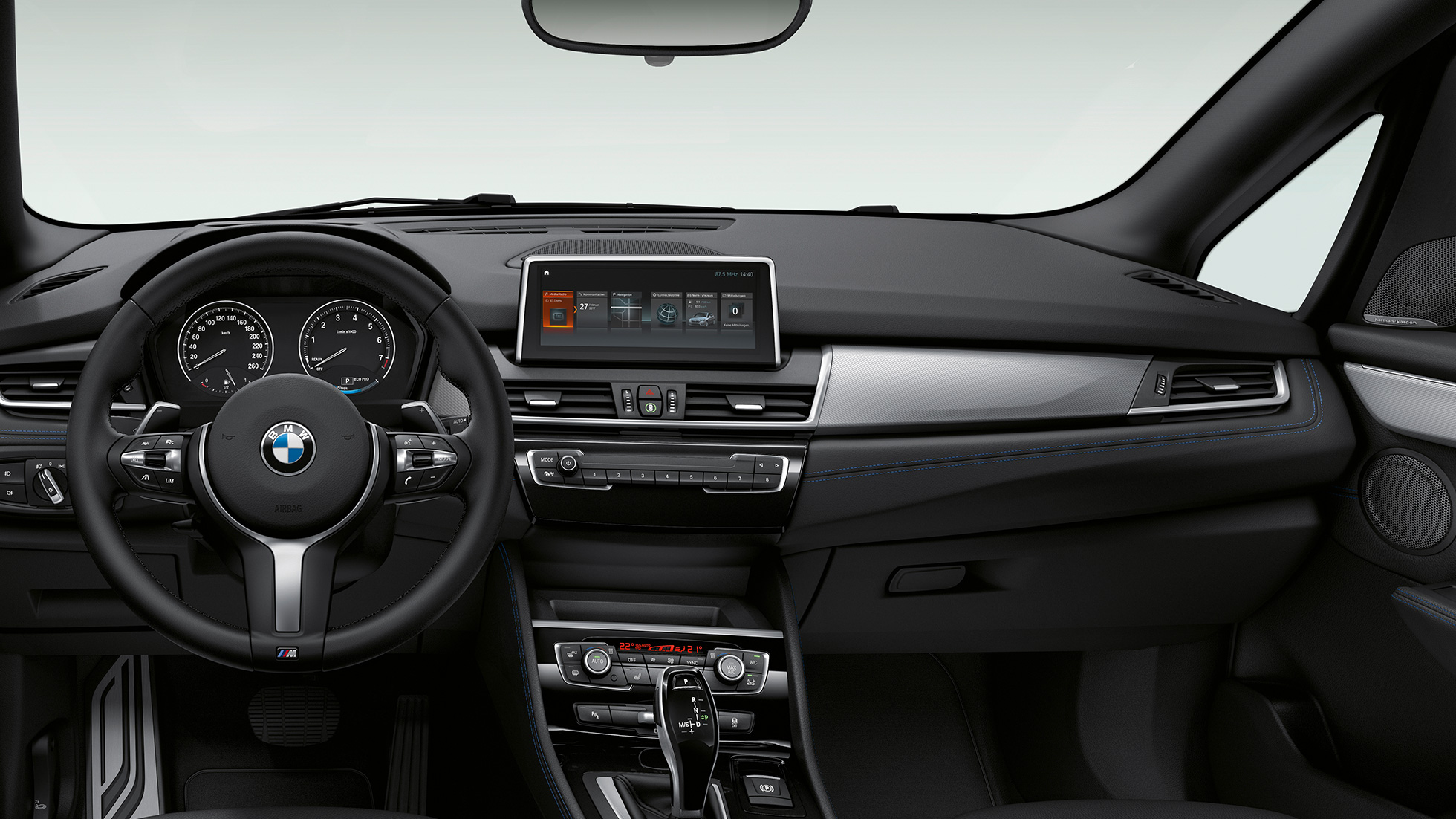 Puesto de conducción BMW Serie 2 Active Tourer Acabado M Sport Puesto de conducción BMW Serie 2 Active Tourer 220d xDrive Acabado M Sport F45 2018 Interior