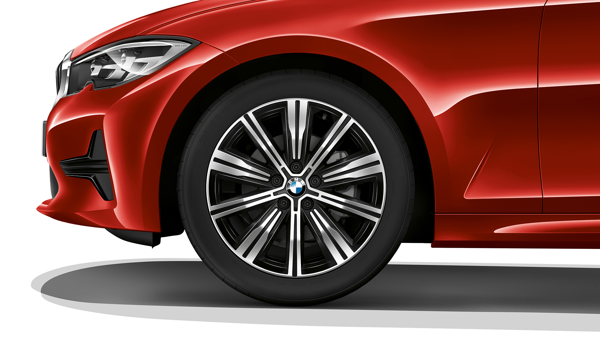 BMW Serie 3 Berlina, Acabado Advantage: llanta de aleación ligera G20 Detalle de llanta de aleación ligera del BMW Serie 3 Berlina G20