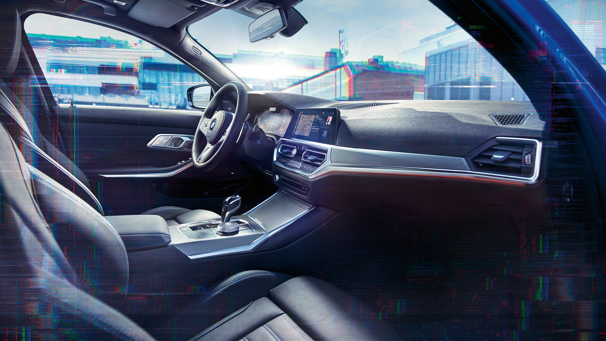 BMW Serie 3 Berlina, BMW Live Cockpit Professional Detalle del interior del BMW Serie 3 Berlina con BMW Live Cockpit Professional.