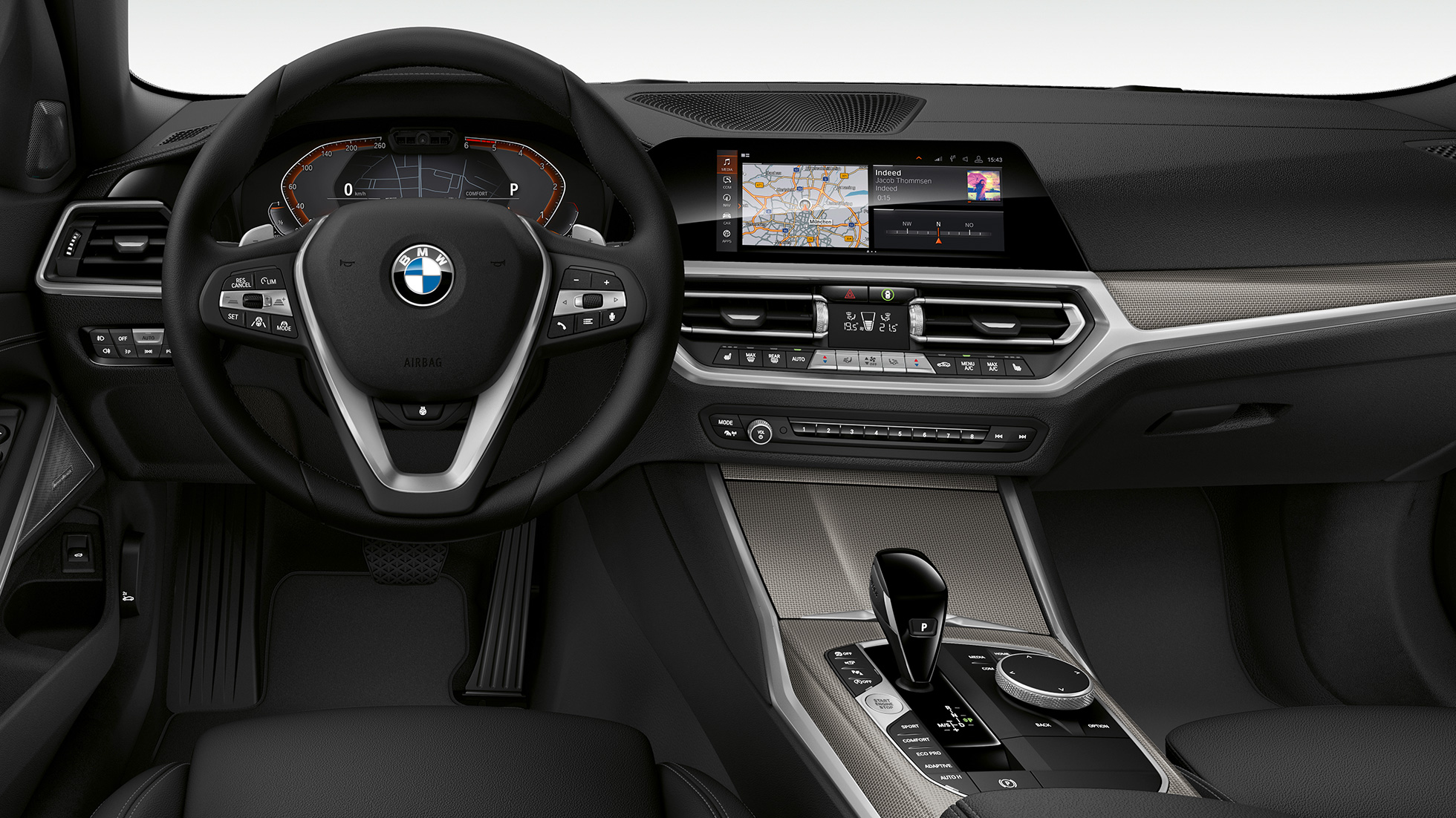 Acabado Sport, puesto de conducción. Nuevo BMW Serie 3 Touring, acabado Sport, puesto de conducción.