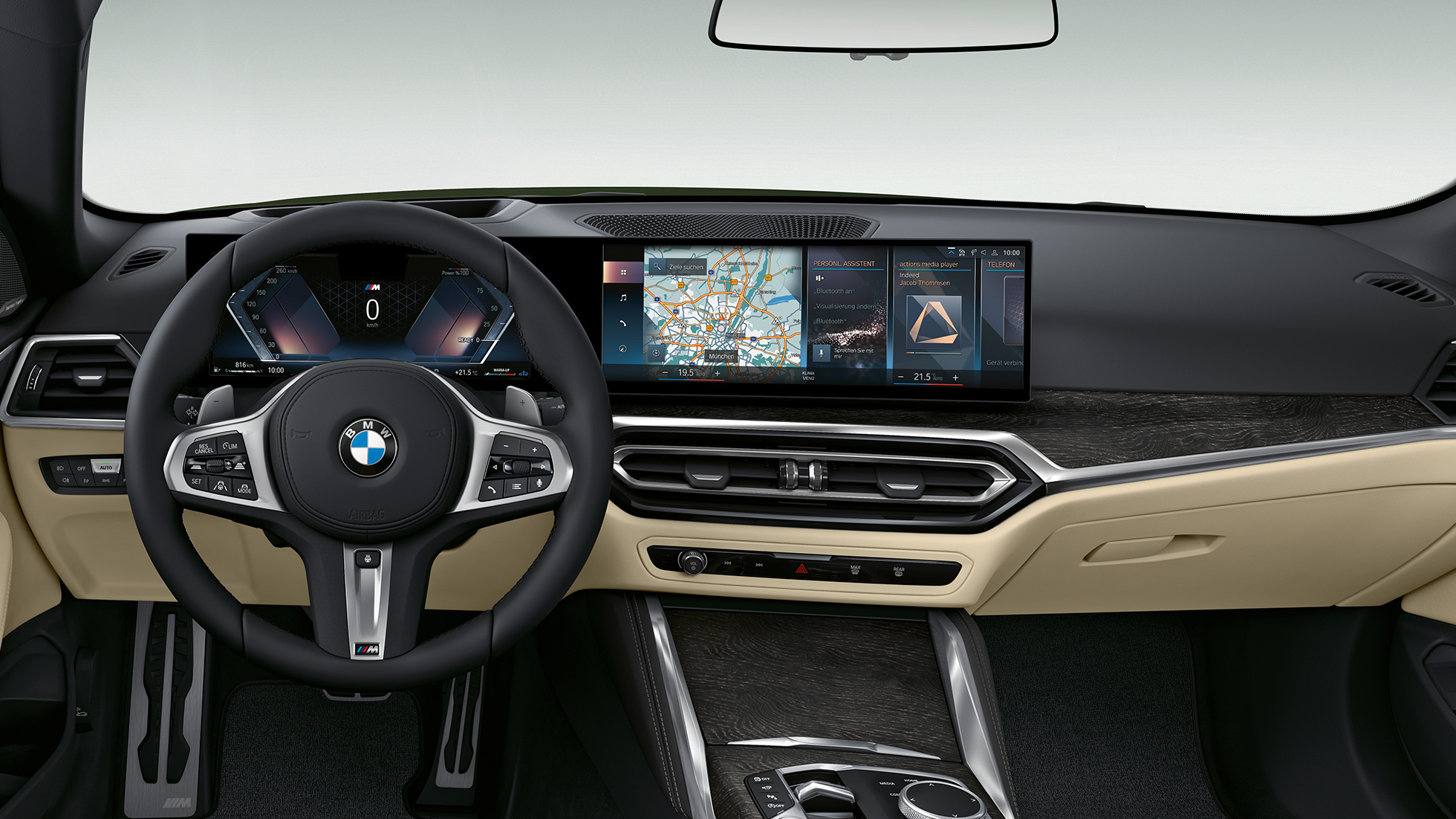 Puesto de conducción BMW Serie 4 Cabrio Acabado M Sport G23 2020 BMW Serie 4 Cabrio G23 2020 Acabado M Sport, interior, puesto de conducción