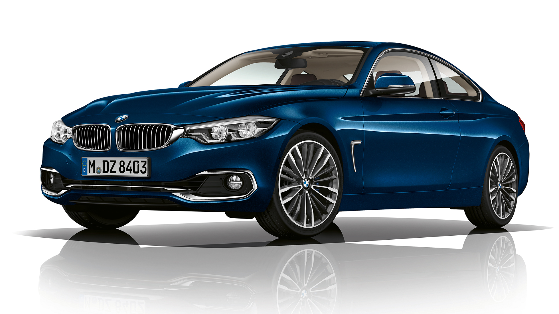 BMW Serie 4 Coupé, Acabado Luxury, imagen de tres cuartos del frontal BMW Serie 4 Coupé, Acabado Luxury, imagen de tres cuartos del frontal
