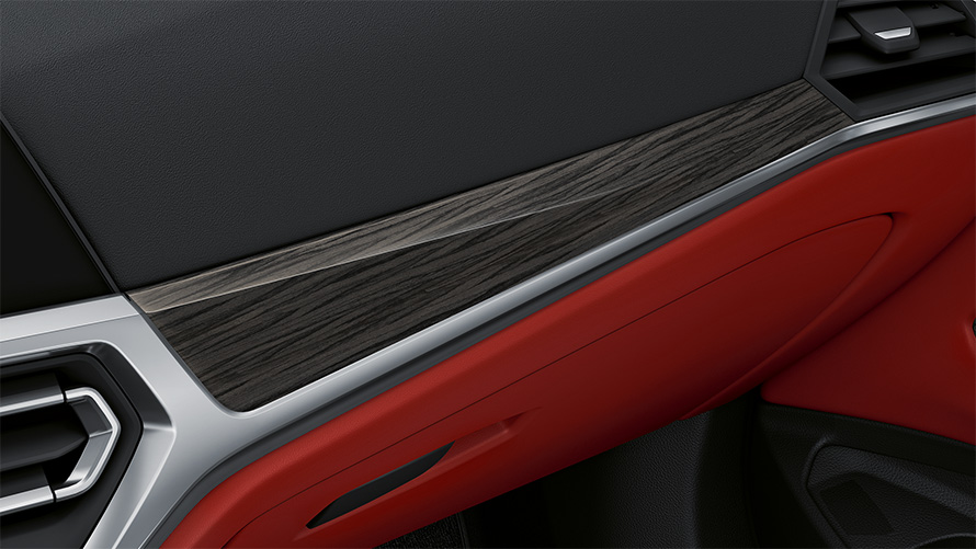 Molduras interiores en madera noble con perfil cromo perlado BMW Serie 4 Coupé Individual G22 2020 Interior