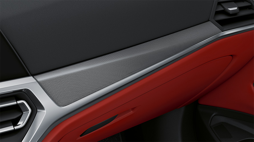 Molduras interiores en aluminio Tetragon con perfil cromo perlado BMW Serie 4 Coupé Individual G22 2020 Interior