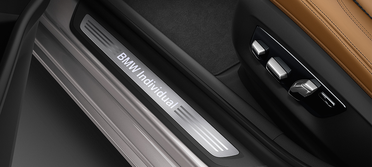 Moldura de entrada BMW Individual BMW Serie 5 BMW Individual BMW Serie 5 G30 Rhodonitsilber, moldura de entrada