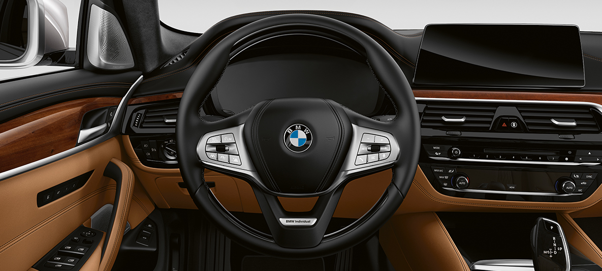 BMW Individual, puesto de conducción BMW Serie 5 BMW Individual BMW Serie 5 G30 Rhodonitsilber, puesto de conducción