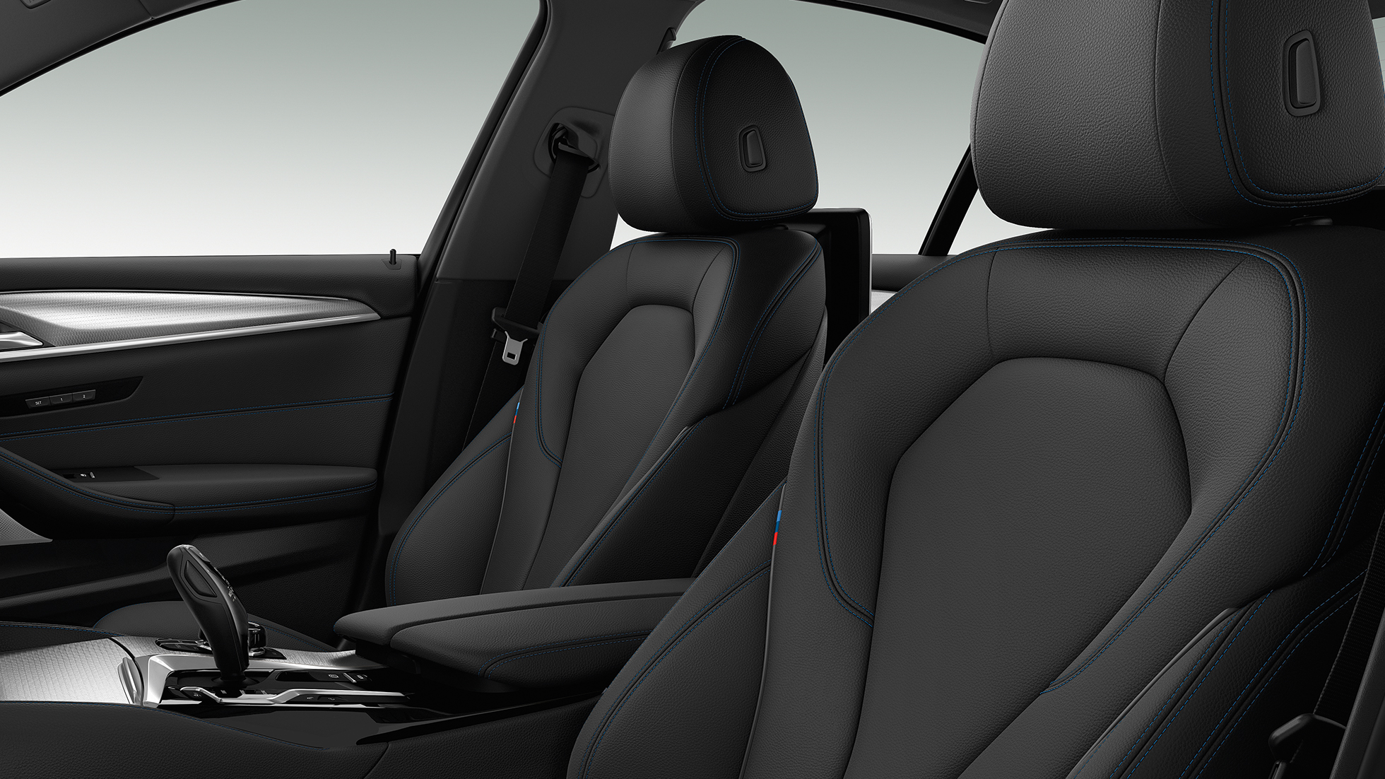 Paquete deportivo M, tapicería BMW Serie 5 BMW 540i Berlina Paquete deportivo M BMW Serie 5 BMW 540i Berlina G30 Mediterranblau metalizado, tapicería