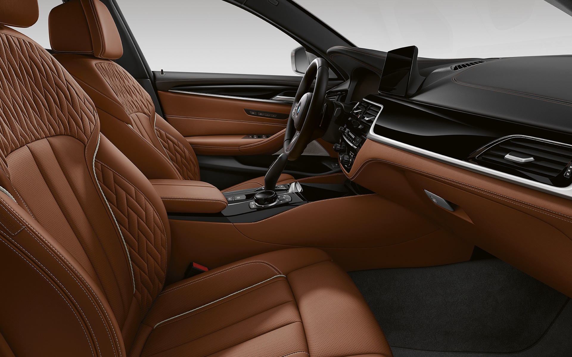 BMW Serie 5 Touring G31 LCI interior en equipamiento de cuero integral Merino BMW Individual | Tartufo BMW Serie 5 Touring G31 Renovación 2020 interior en equipamiento de cuero integral Merino BMW Individual | Tartufo