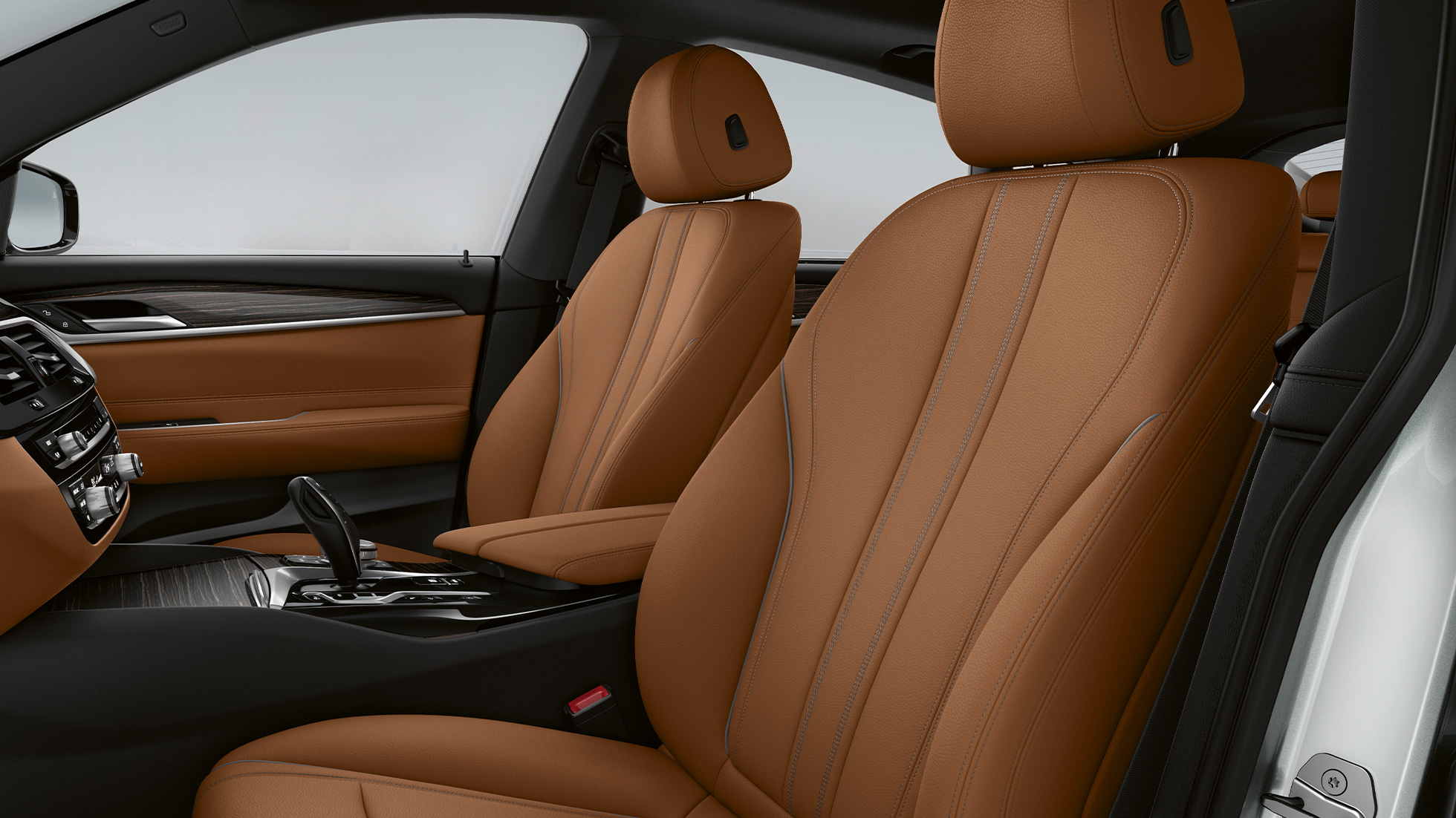 Tapicería BMW Serie 6 Gran Turismo Equipamiento de serie G32 2020 Tapicería en cuero Dakota Cognac/Schwarz BMW Serie 6 Gran Turismo G32 620d 2020 Equipamiento de serie Interior
