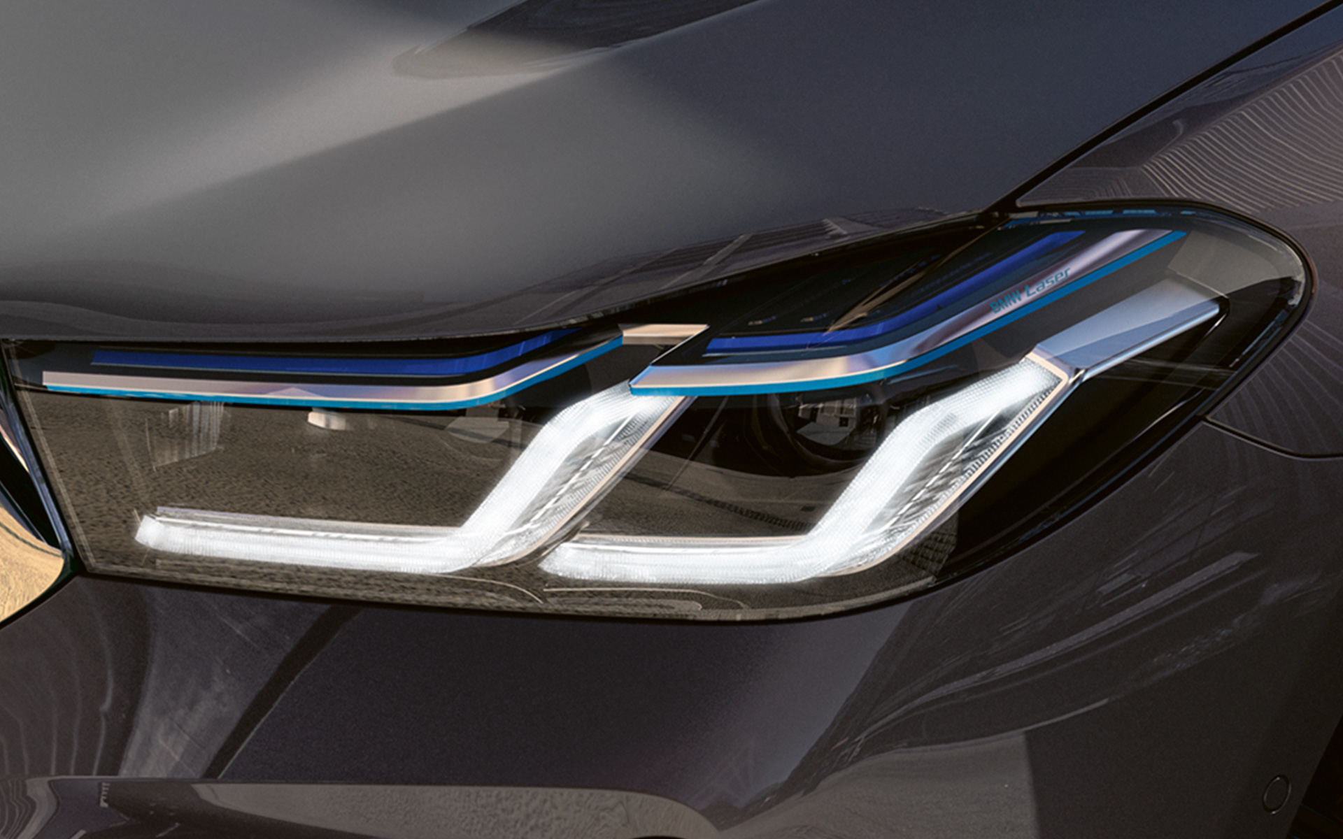 Luz láser BMW BMW Serie 6 Gran Turismo G32 2020 Luz láser BMW BMW Serie 6 Gran Turismo 640i xDrive G32 2020 Bernina Grey, primer plano, frontal