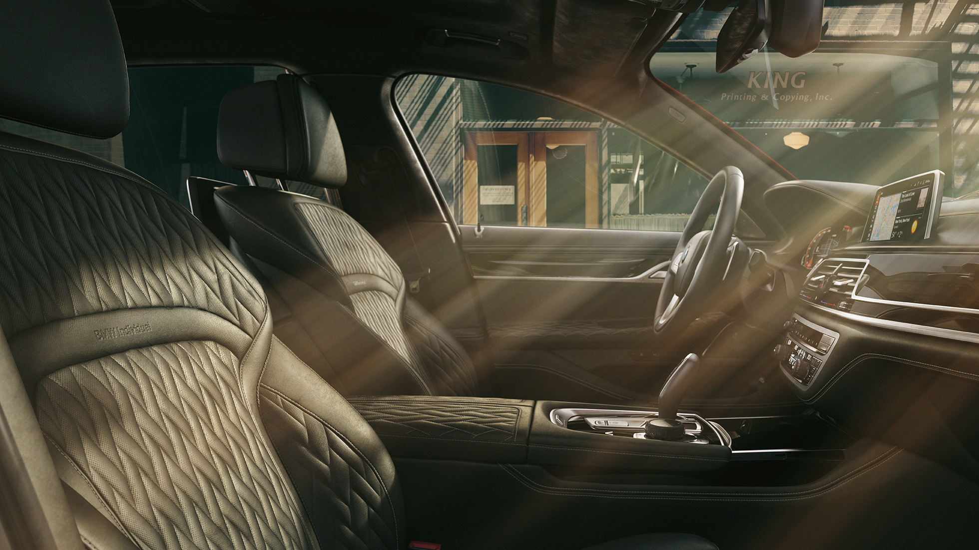 Interior exclusivo del BMW Individual Serie 7 Interior exclusivo del BMW Individual Serie 7 en negro