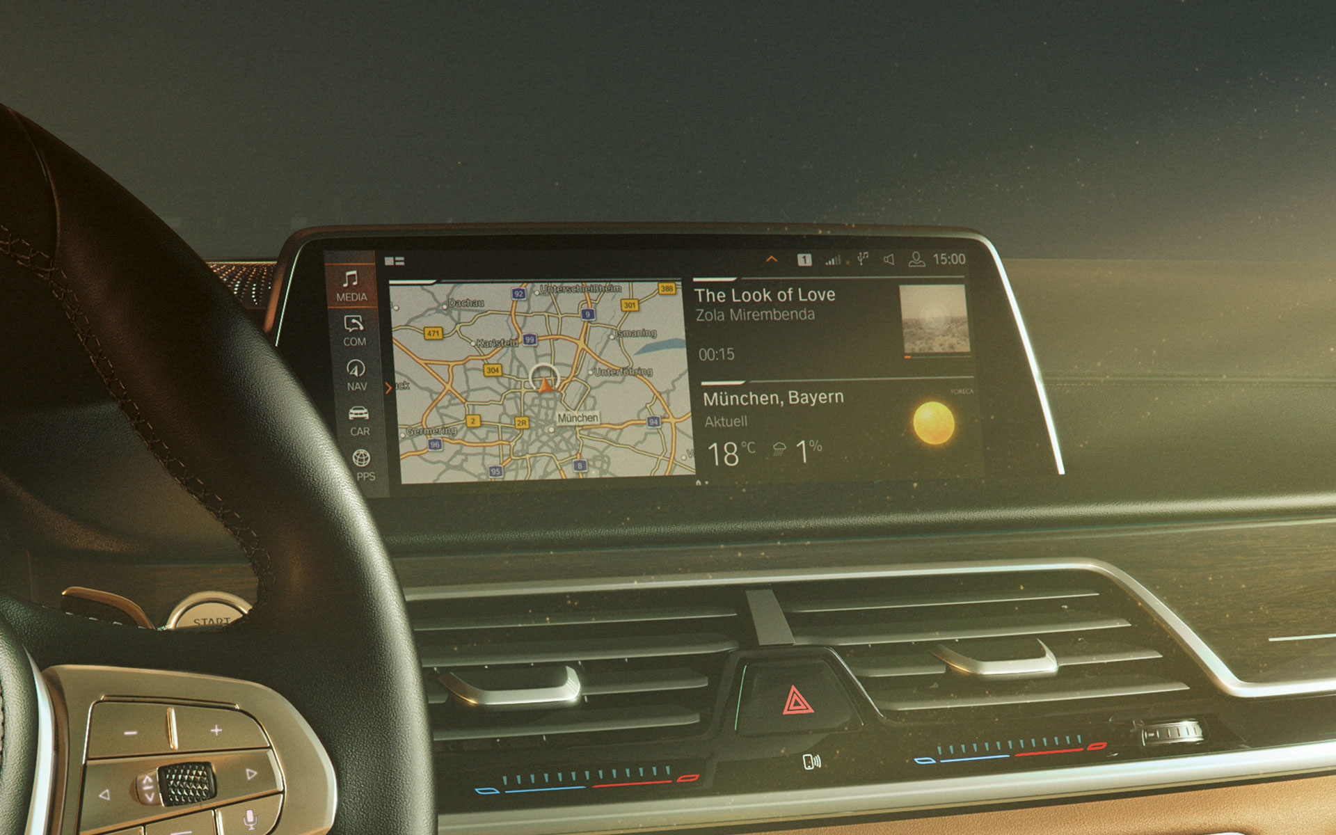 BMW Serie 7: BMW Operating System 7.0 en el display de control