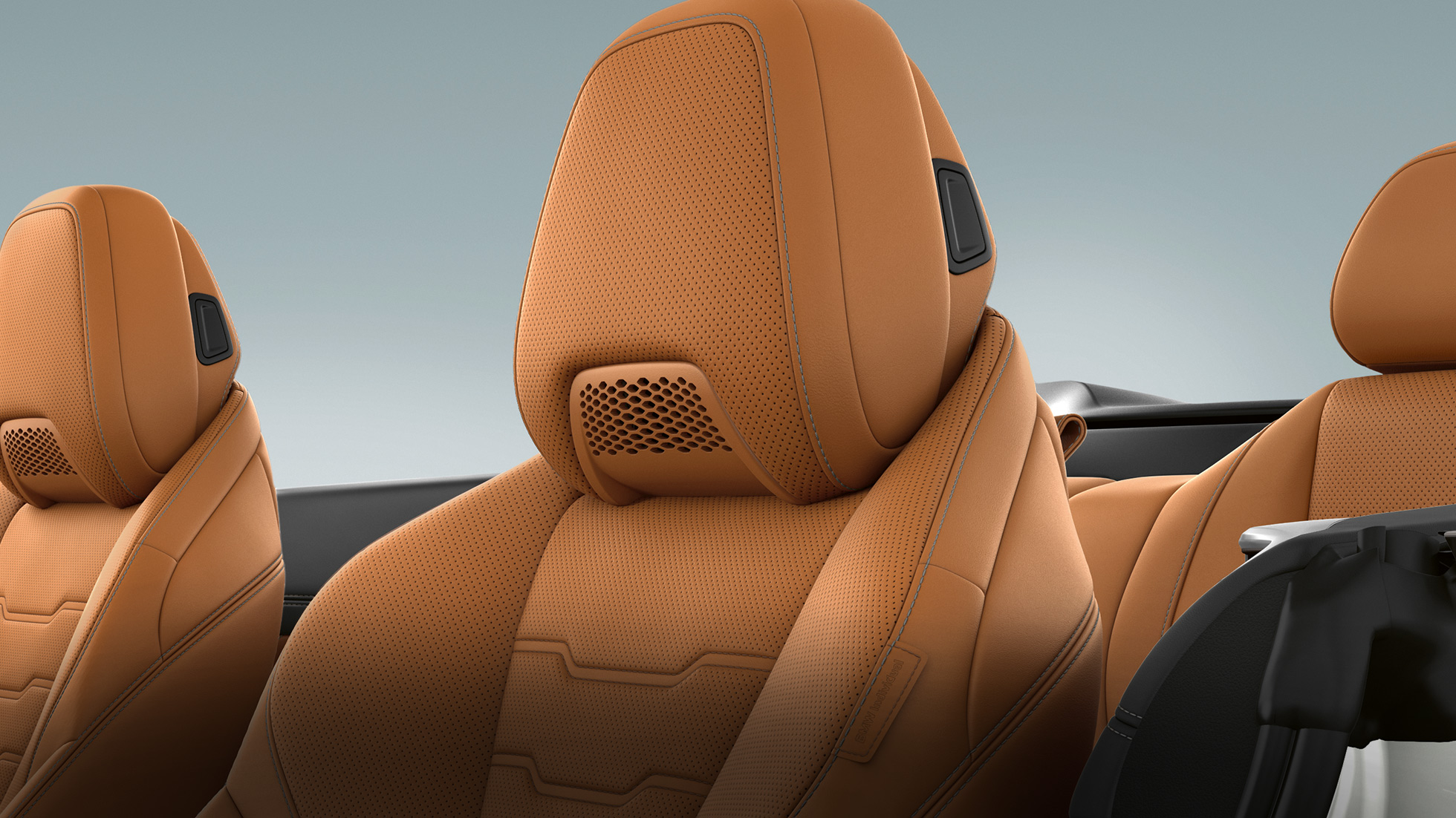 BMW M850i xDrive, asiento multifunción con calentador de cuello, cuero Merino en Cognac. BMW M850i xDrive, asiento multifunción con calentador de cuello, cuero Merino en Cognac.