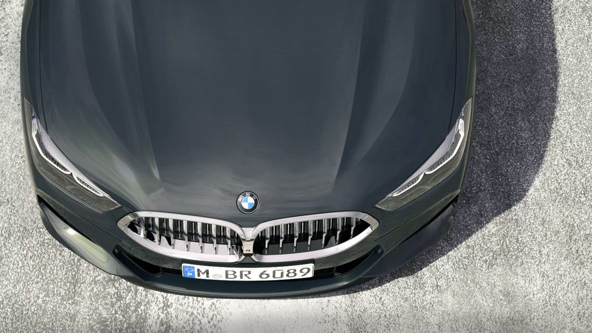 BMW M850i xDrive, perspectiva superior del frontal, motor de gasolina de 8 cilindros BMW TwinPower Turbo. BMW M850i xDrive, perspectiva superior del frontal, motor de gasolina de 8 cilindros BMW TwinPower Turbo.