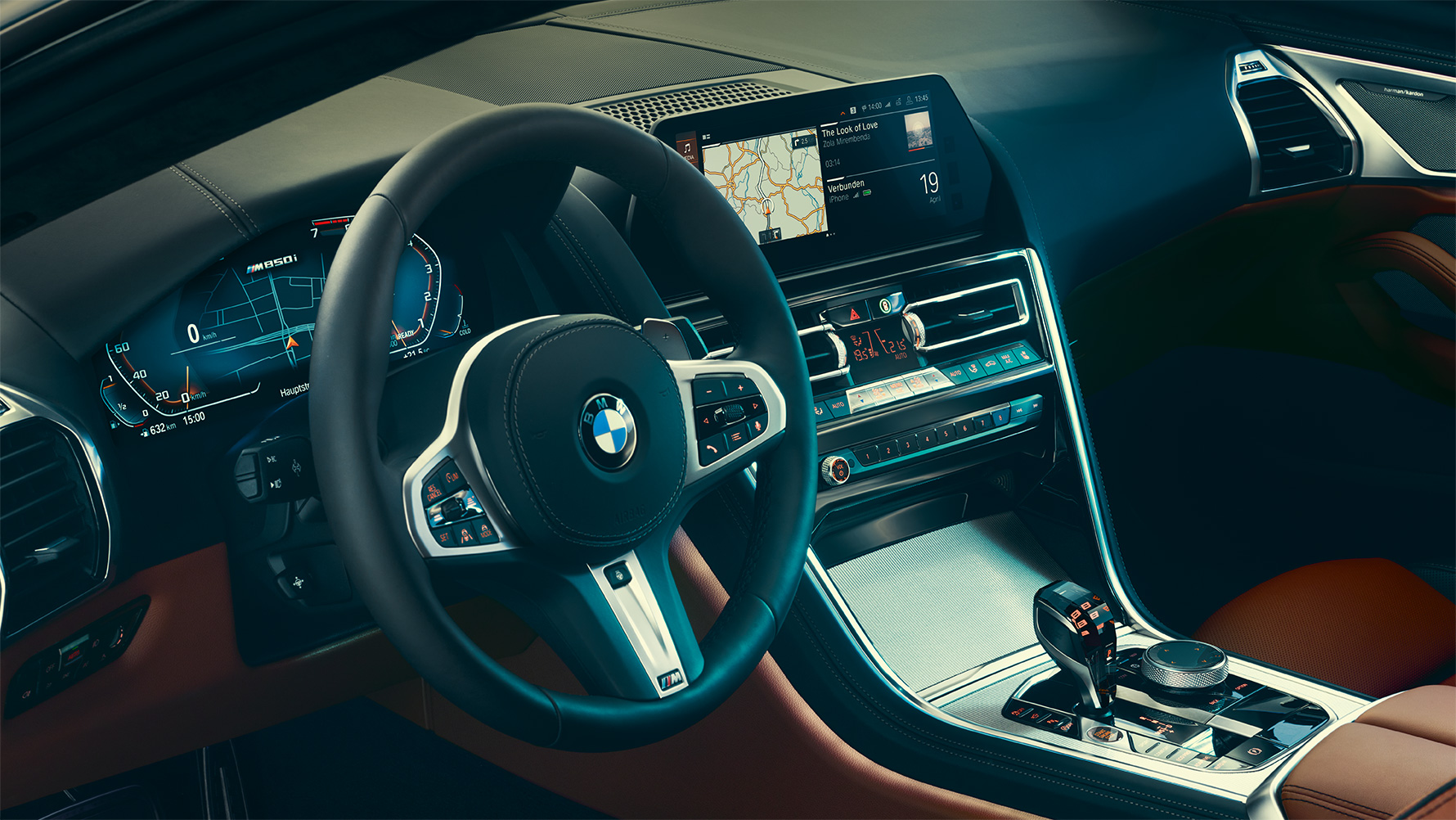 BMW Serie 8 Coupé, puesto de conducción Detalle del puesto de conducción del BMW Serie 8 Coupé