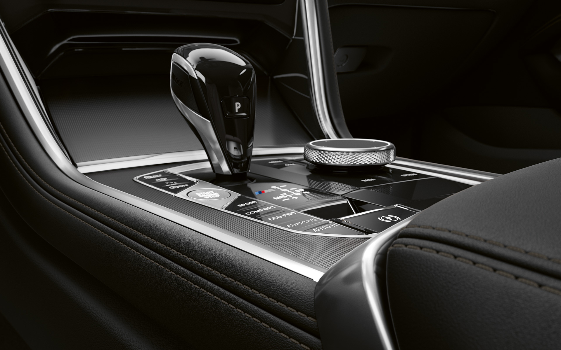 BMW Serie 8 Coupé, consola central Detalle de la consola central del nuevo BMW Serie 8 Coupé.