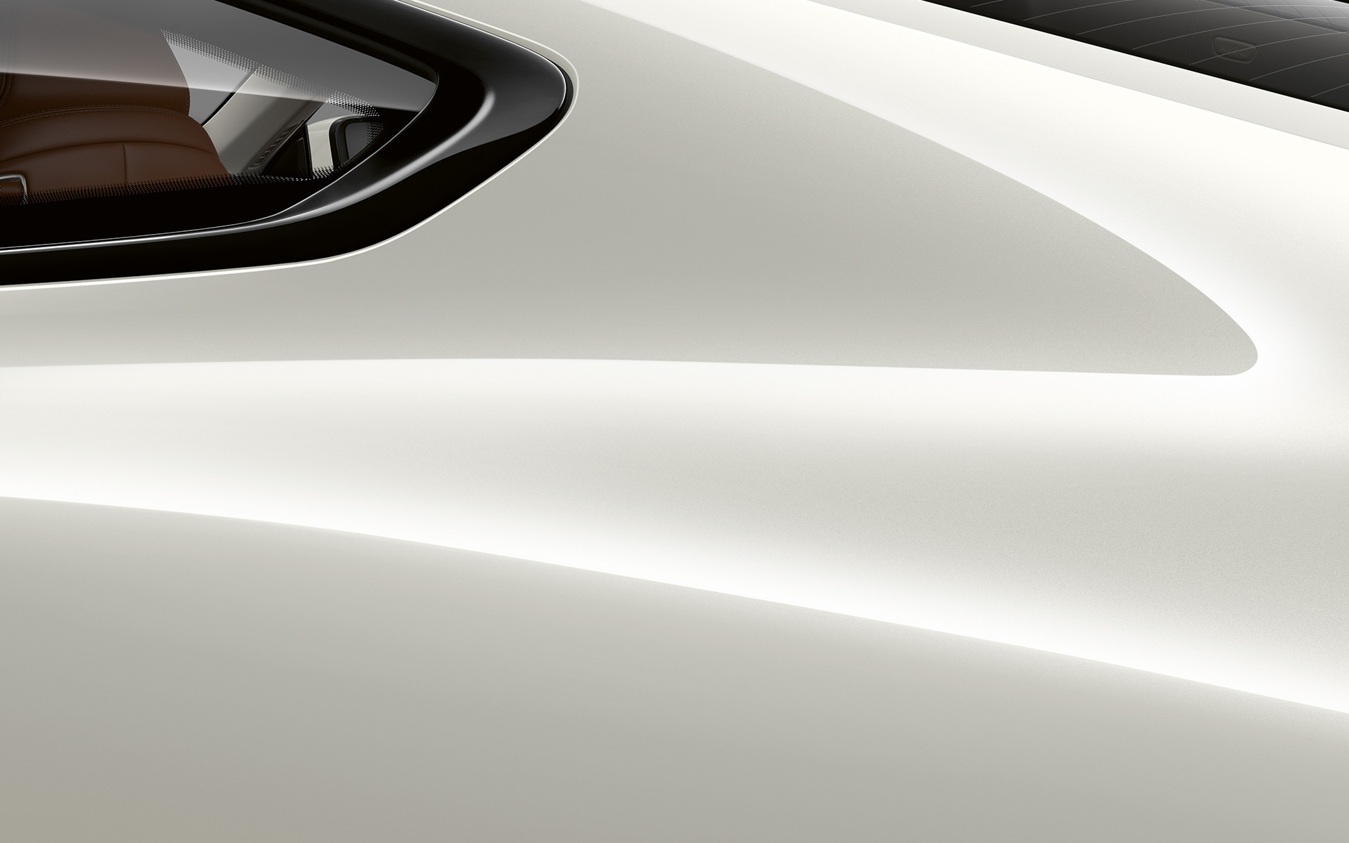 BMW Serie 8 Coupé, pilar trasero Detalle del pilar trasero del nuevo BMW Serie 8 Coupé en Mineralweiss metalizado.