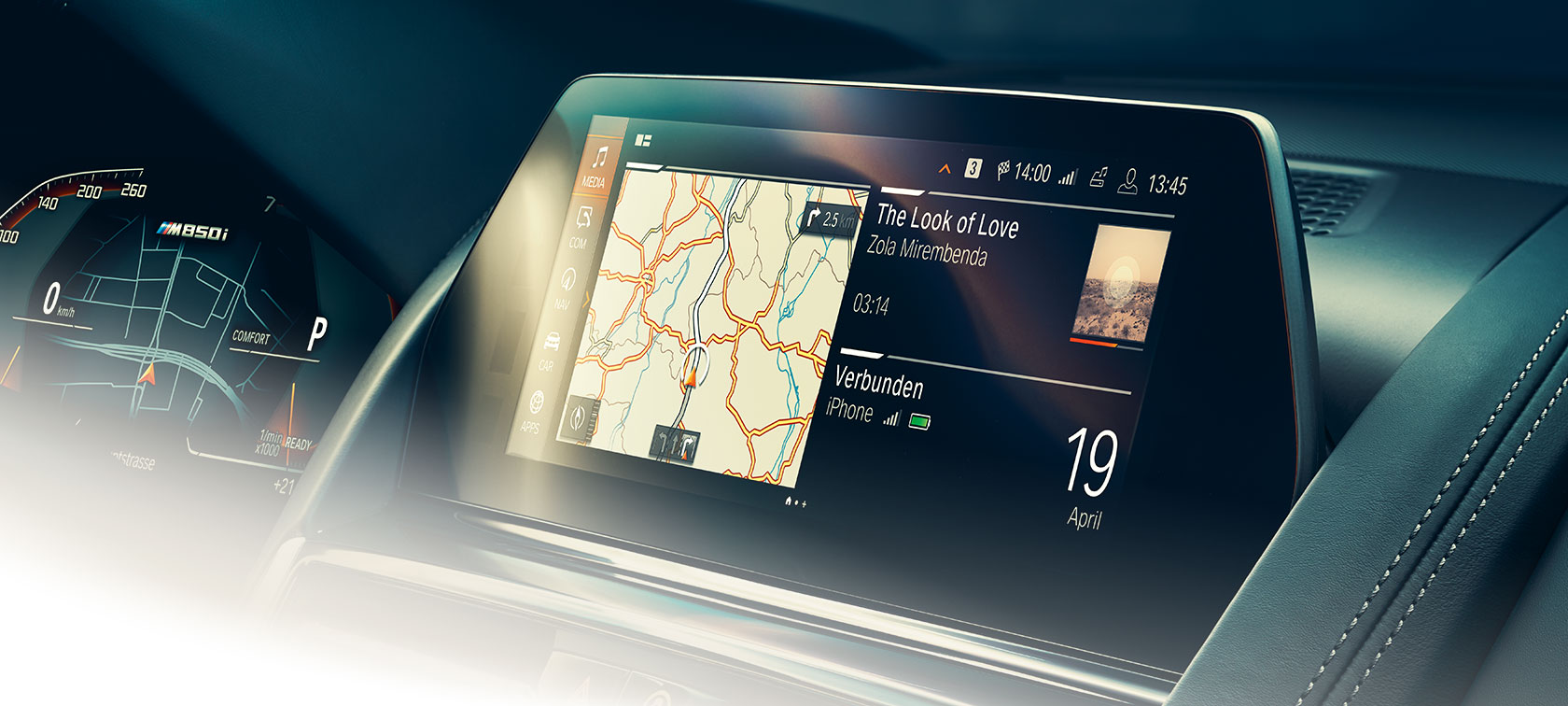 Display de control BMW Serie 8 Coupé, interior, display de control.