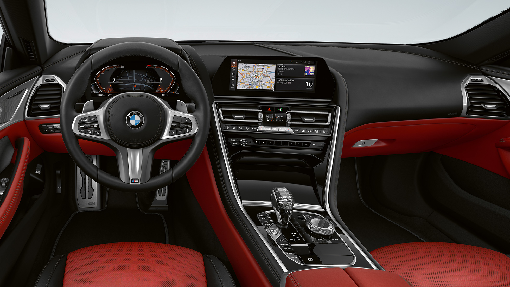 Puesto de conducción del Paquete deportivo M BMW Serie 8 Gran Coupé, puesto de conducción del Paquete deportivo M