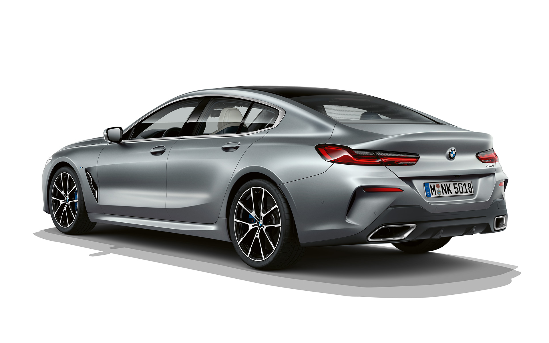 Imagen de tres cuartos de la zaga Frozen Temptation BMW Serie 8 Gran Coupé, imagen de tres cuartos de la zaga Frozen Temptation