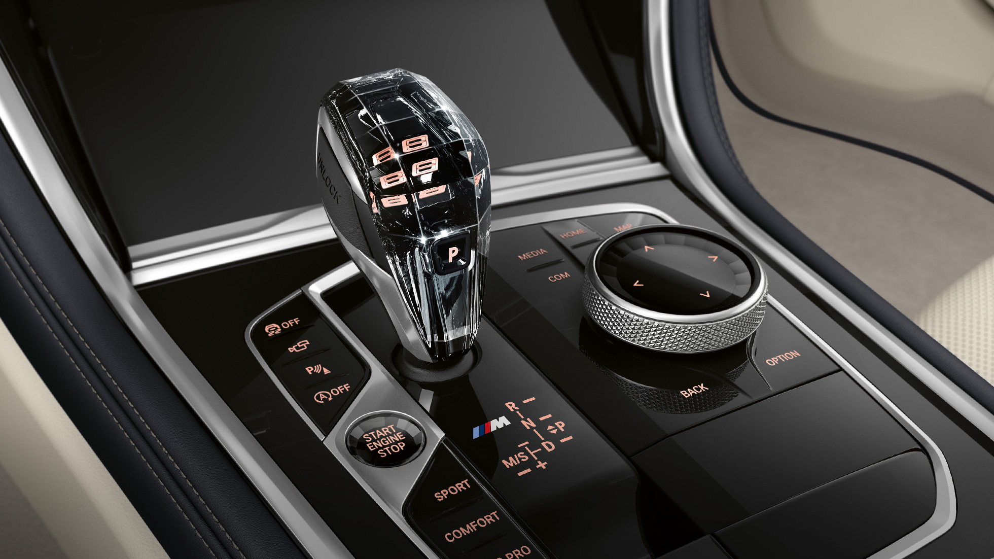 Apliques de cristal Crafted Clarity BMW Serie 8 Gran Coupé, apliques de cristal Crafted Clarity