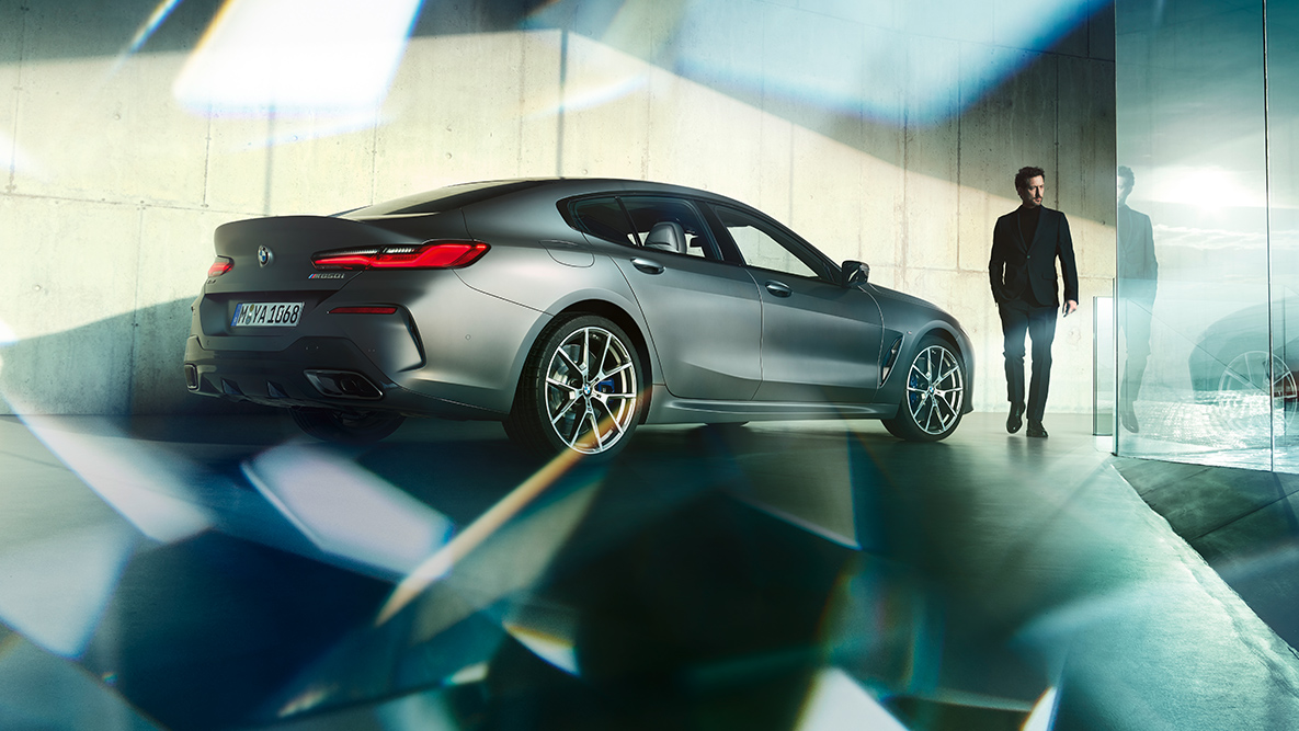 El diseño de un vehículo deportivo de lujo BMW Serie 8 Gran Coupé, el diseño de un vehículo deportivo de lujo