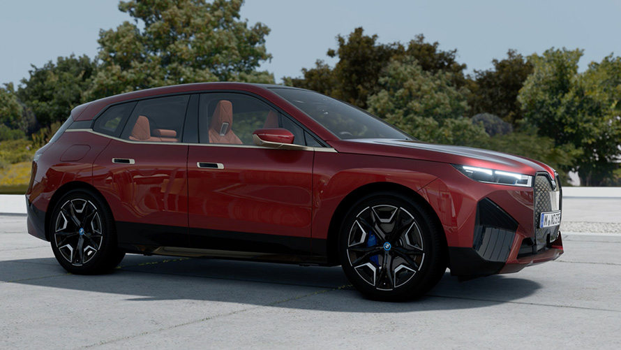 BMW iX i20 SUV eléctrico exterior Aventurinrot BMW iX i20 2021 SUV eléctrico exterior Aventurinrot