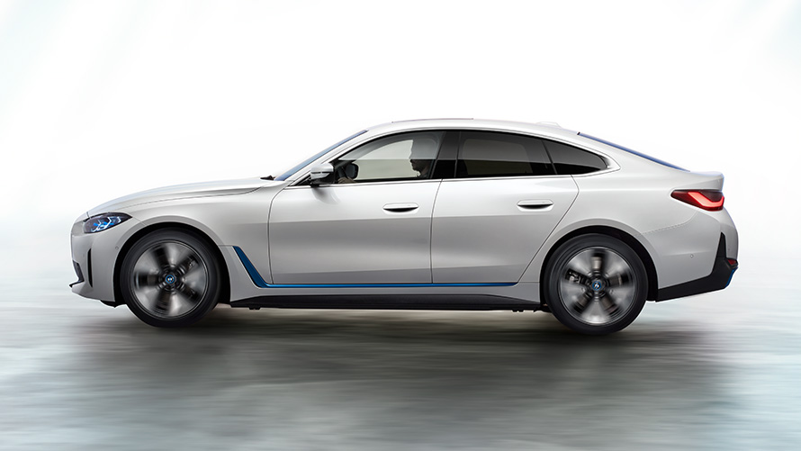 BMW i4 2021 G26 Imagen 3 BMW i4 2021 G26 Gran Coupé totalmente eléctrico, vehículo eléctrico, escena, imagen 3