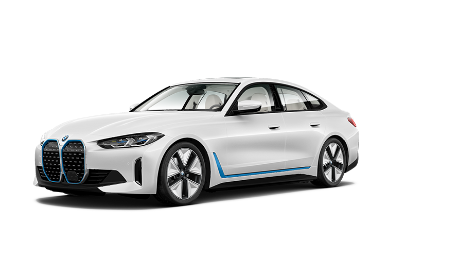 BMW i4 imagen de estudio BMW i4 imagen de estudio vista frontal tres cuartos