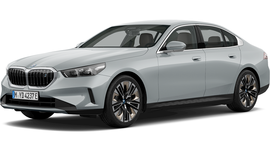Serie BMW i BMW i5 G60 BEV vista de tres cuartos del lateral Serie BMW i BMW i5 G60 BEV vista de tres cuartos del lateral