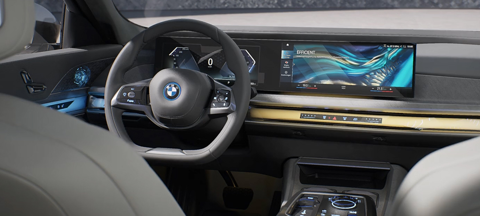 BMW i7 G70 Interior, vídeo BMW i7 G70 Diseño interior, lo más destacado en vídeo