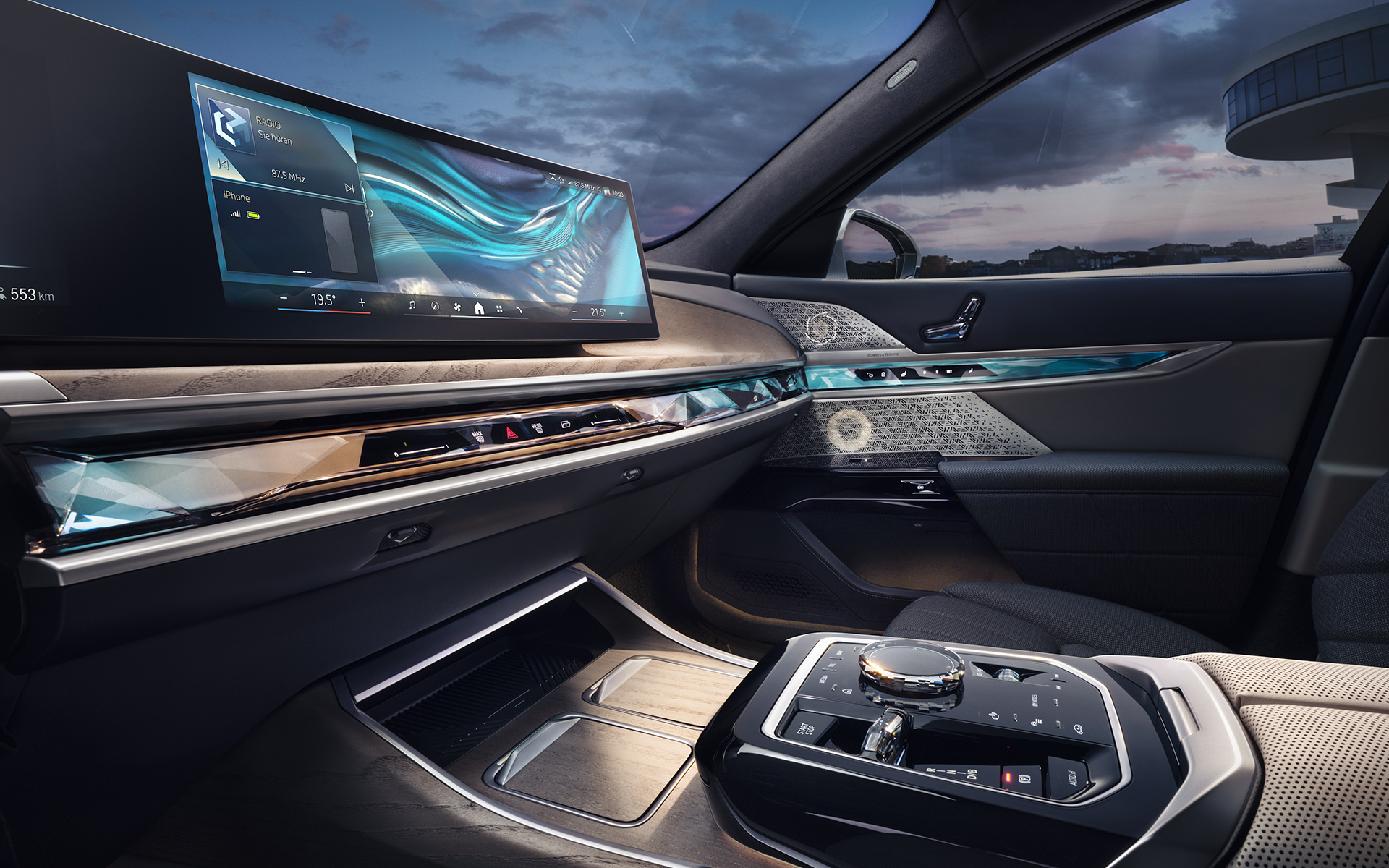 Salpicadero e Interaction Bar BMW i7 G70 Interior Salpicadero e Interaction Bar, barra de manejo/táctil iluminada BMW i7 G70 Interior