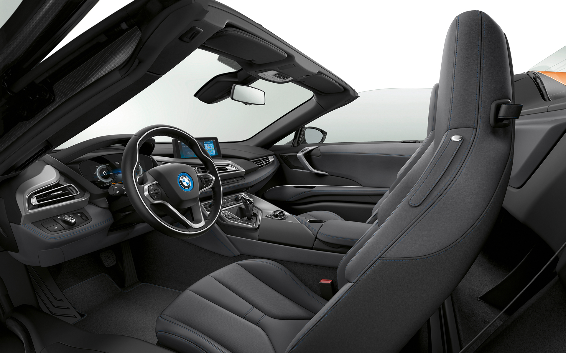Equipamiento Carpo Amido/Schwarz en cuero integral del BMW i8 Roadster