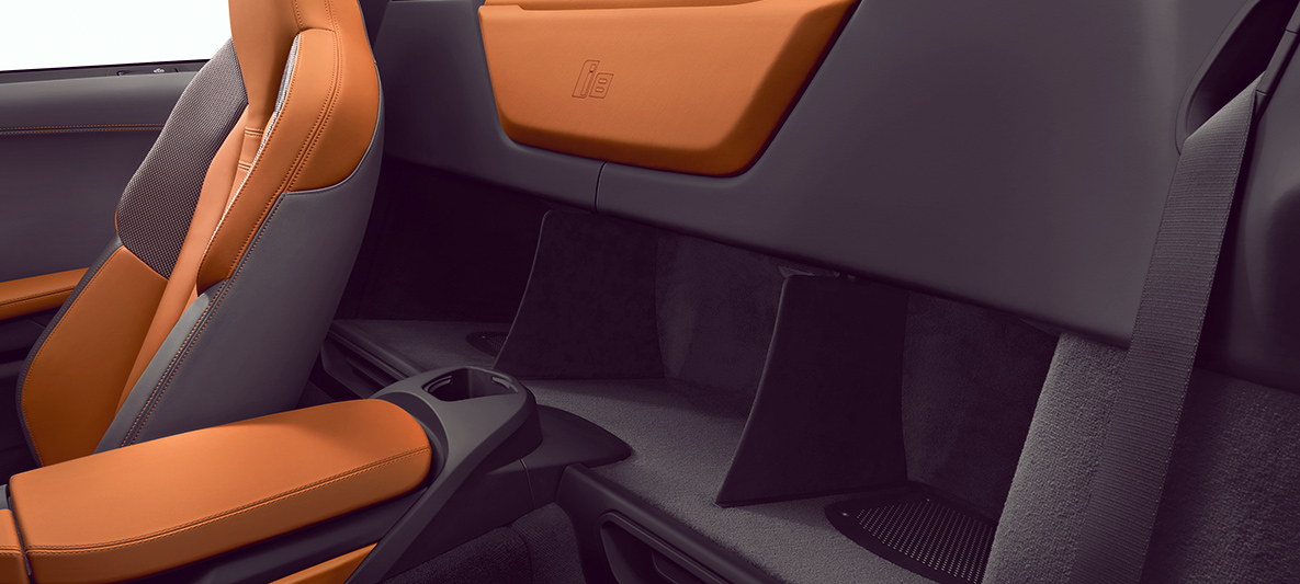 Asientos de cuero del BMW i8 Roadster Asientos de cuero del BMW i8 Roadster