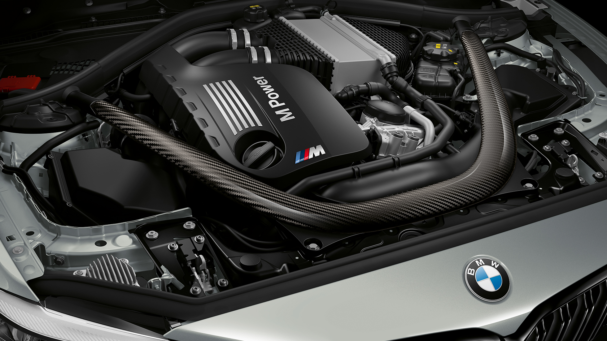 Motor BMW M2 Competition F87 Motor del coche deportivo BMW M2 Competition F87 2018 Hockenheim Silver metalizado
